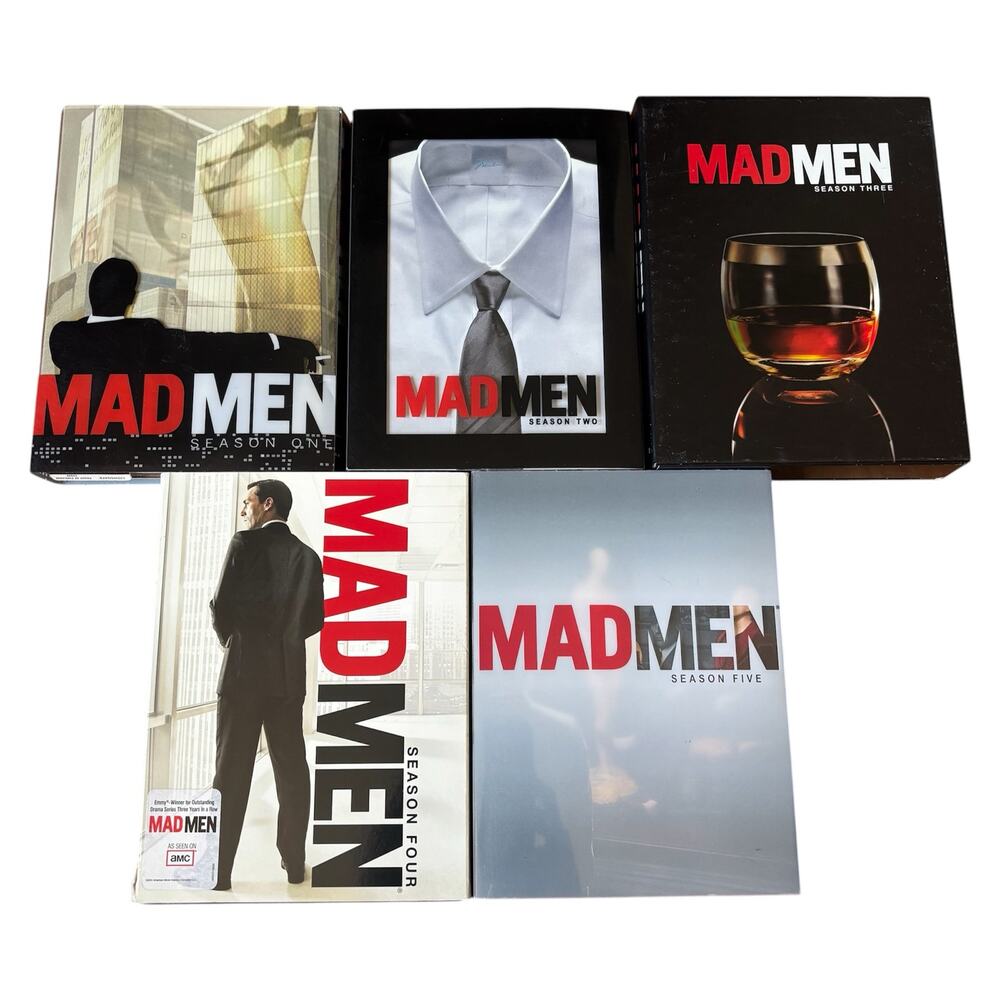 Mad Men Seasons 1-5 Complete DVD Sets - TESTED